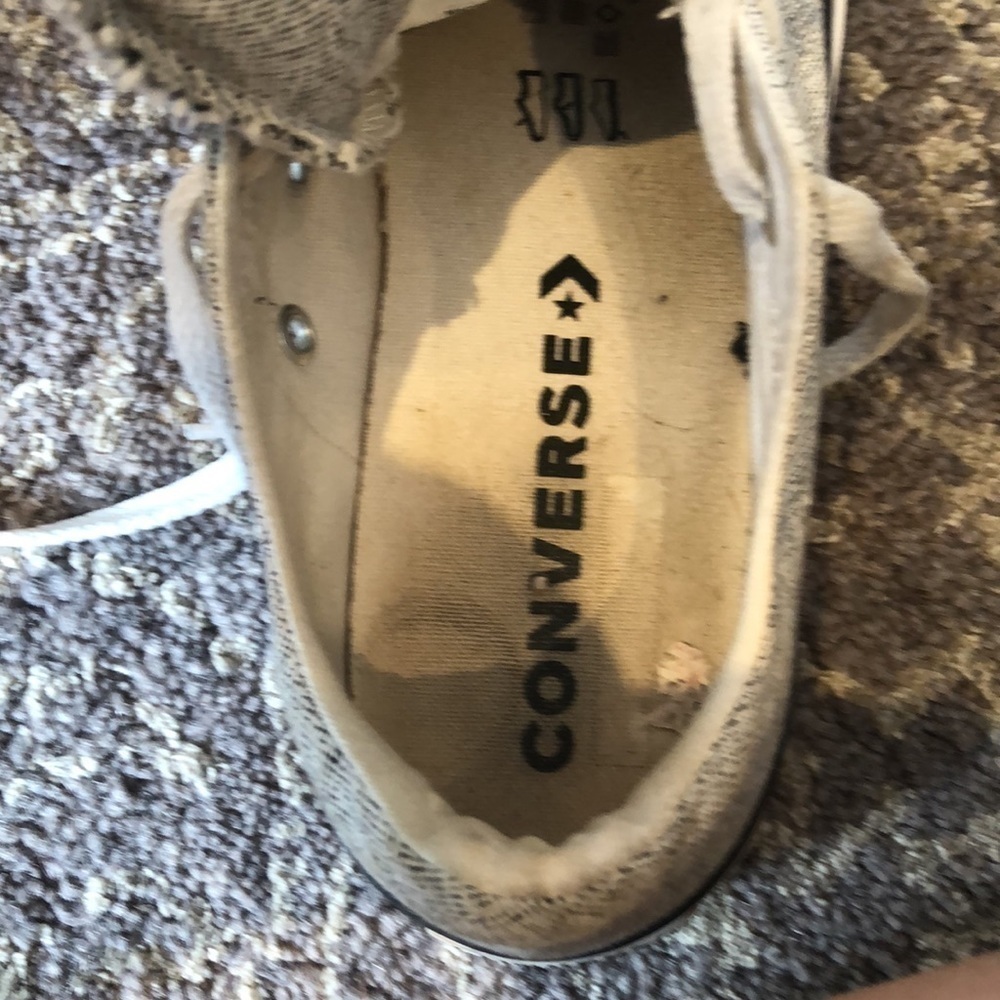 Converse in salt and pepper pattern in 7 like new new - Picture 7 of 9